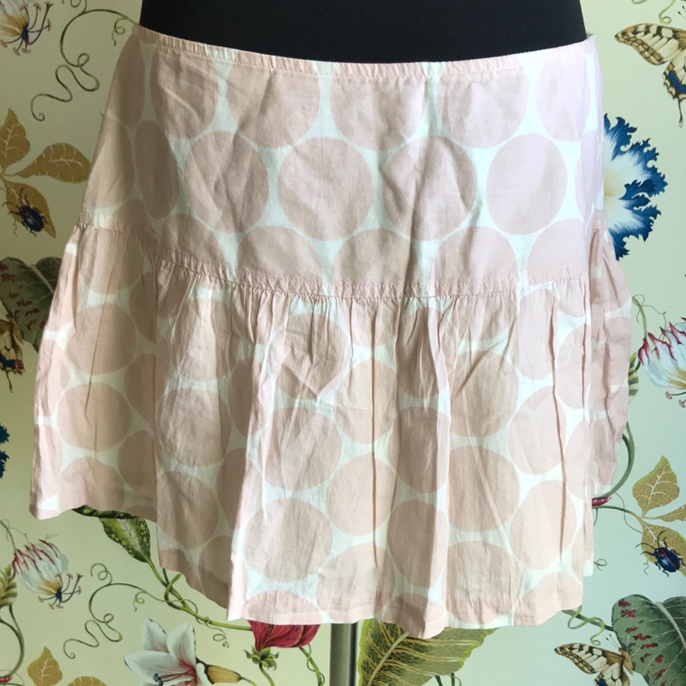 NWT Pink Polka Dot Mini Skirt